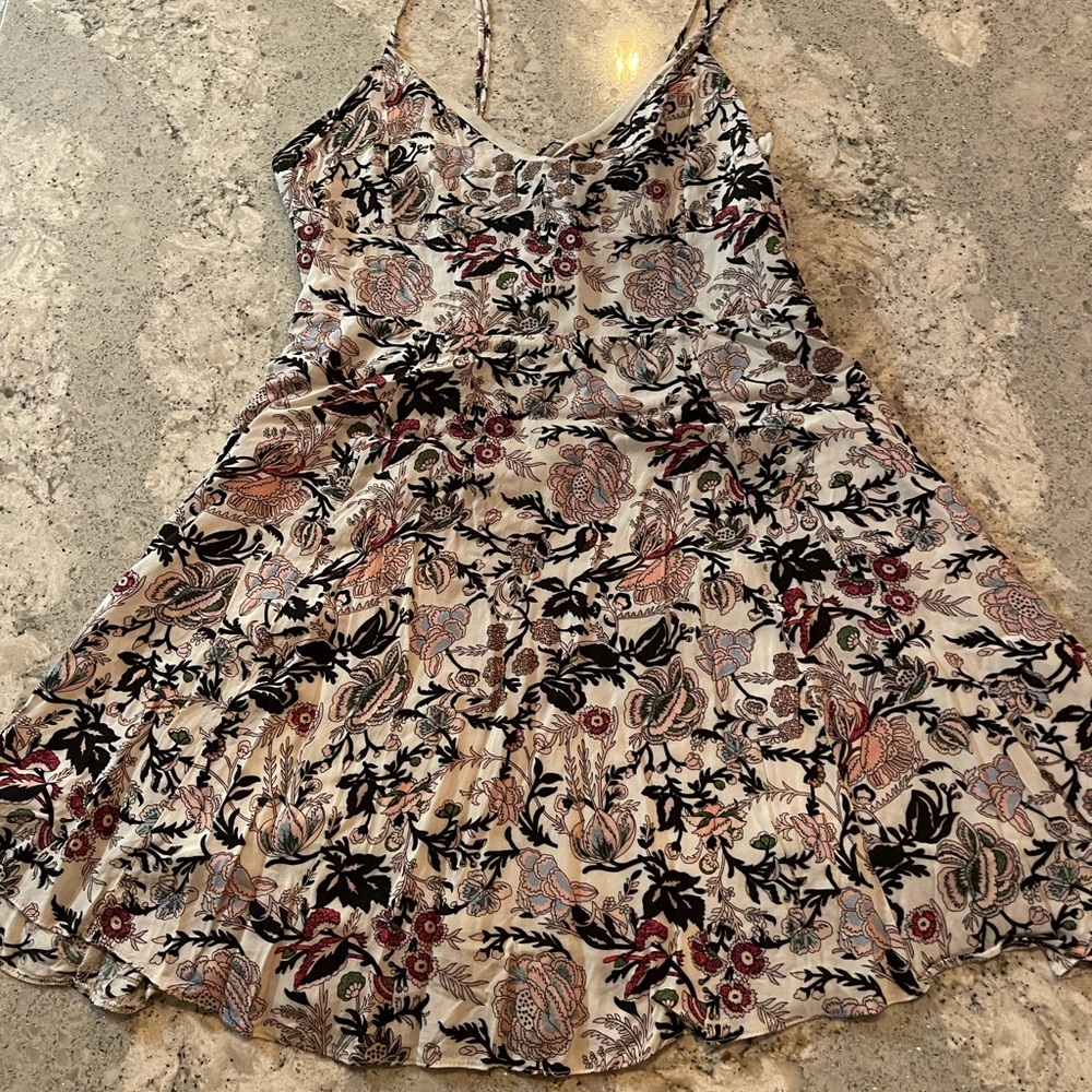 American eagle skater floral mini dress